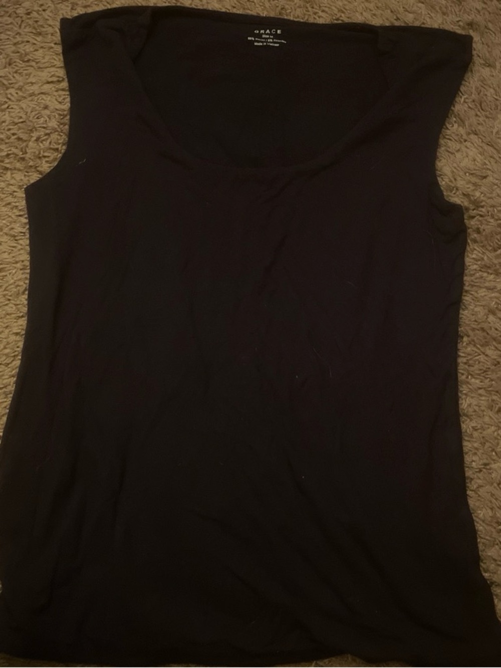 Black tank top